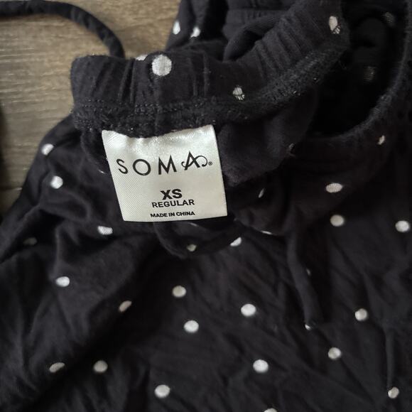 Soma Pajama Pants Pj Pants Sleep Pants XS Polka Dots Lounge - Picture 2 of 3